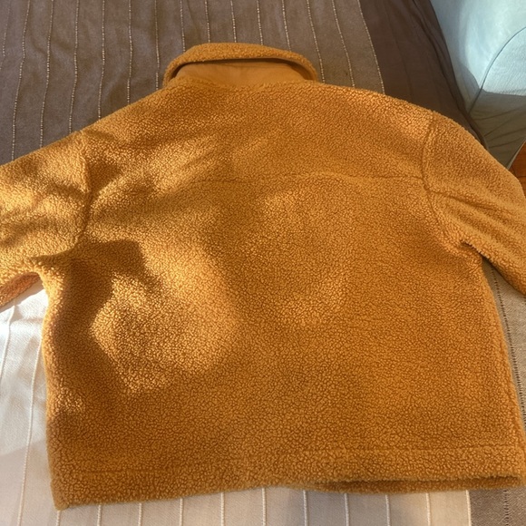 Uniqlo | Women | Mustard Yellow Windproof Fleece Jacket Large - Picture 8 of 9